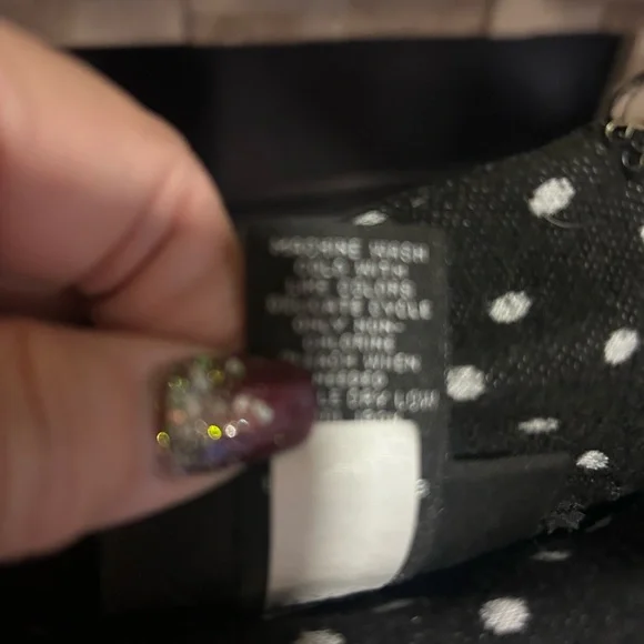 Lane Bryant Black and White Dotted Pencil Skirt - Picture 3 of 6